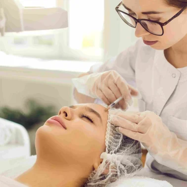 Aesthetician NP Giving Sculptra Injectables in Frederick, MD