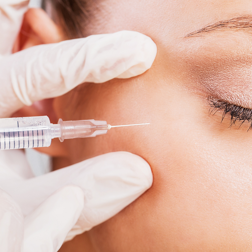 Woman Receiving Botox treatment at Posh Aesthetics in Frederick, MD