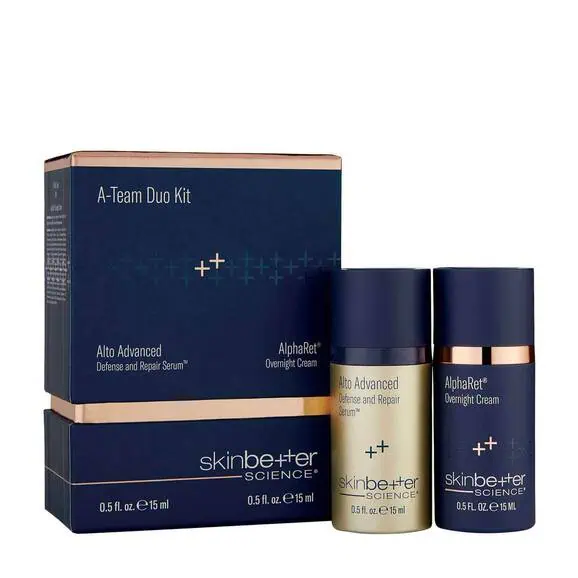 SkinBetter Defense and Repair Serum | Alpharet Overnight Cream